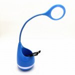 Wholesale Loud Sound Portable Touch Light with Pen Holder Bluetooth Speaker T6 (Blue)